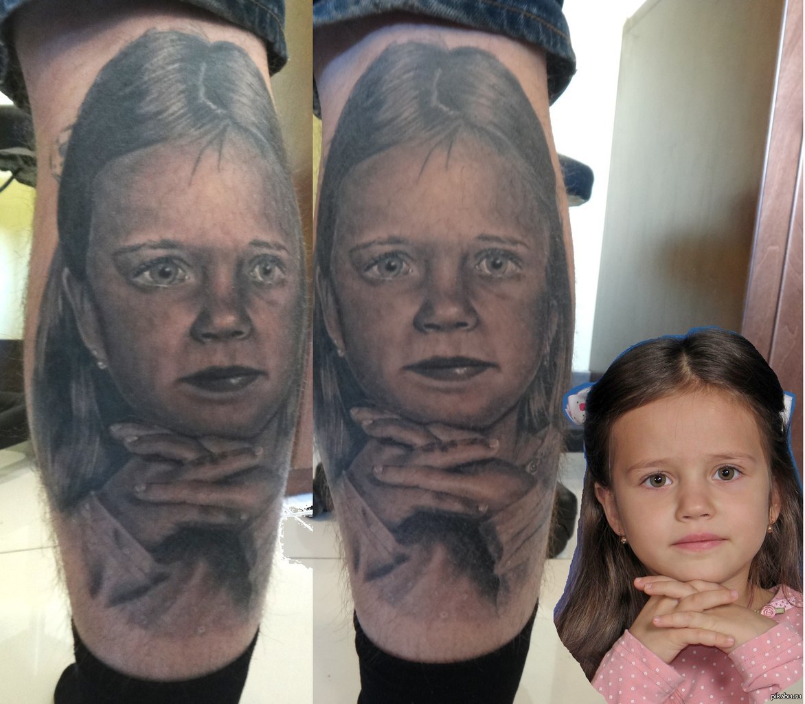 Дети с татуировками реальными
