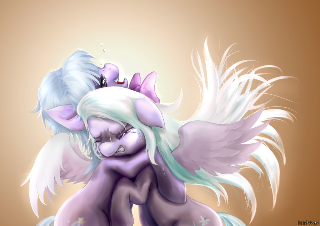 Cloudchaser and Flitter., My Little Pony, Арт.