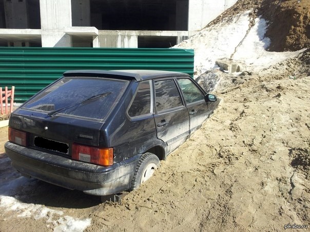 Spring courtyard of Novosibirsk - My, Spring, Dirt, Novosibirsk, Basins