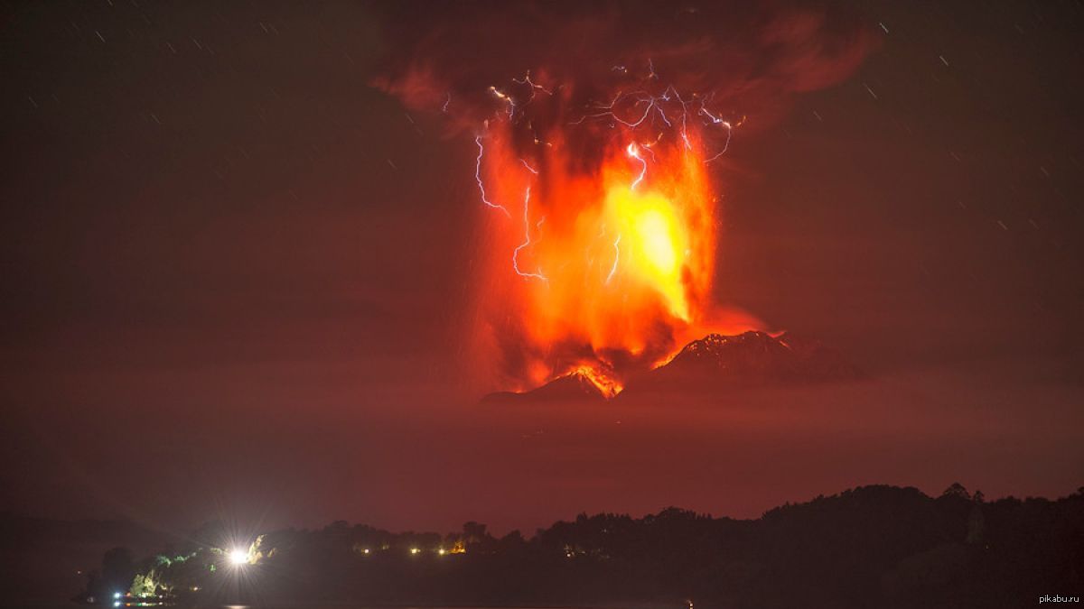извержение вулкана в чили
