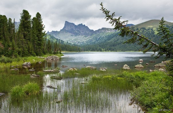 Landscape in green tones - Krasnoyarsk, The photo