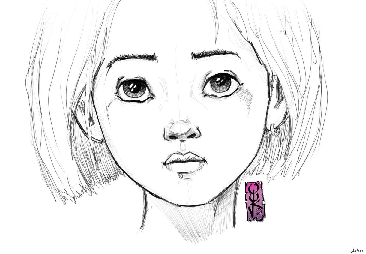 Срисовки карандашом легкие люди. Лицо рисунок. Рисунки на лице для девочек. Лицо девушки рисунок. Портреты для срисовки.