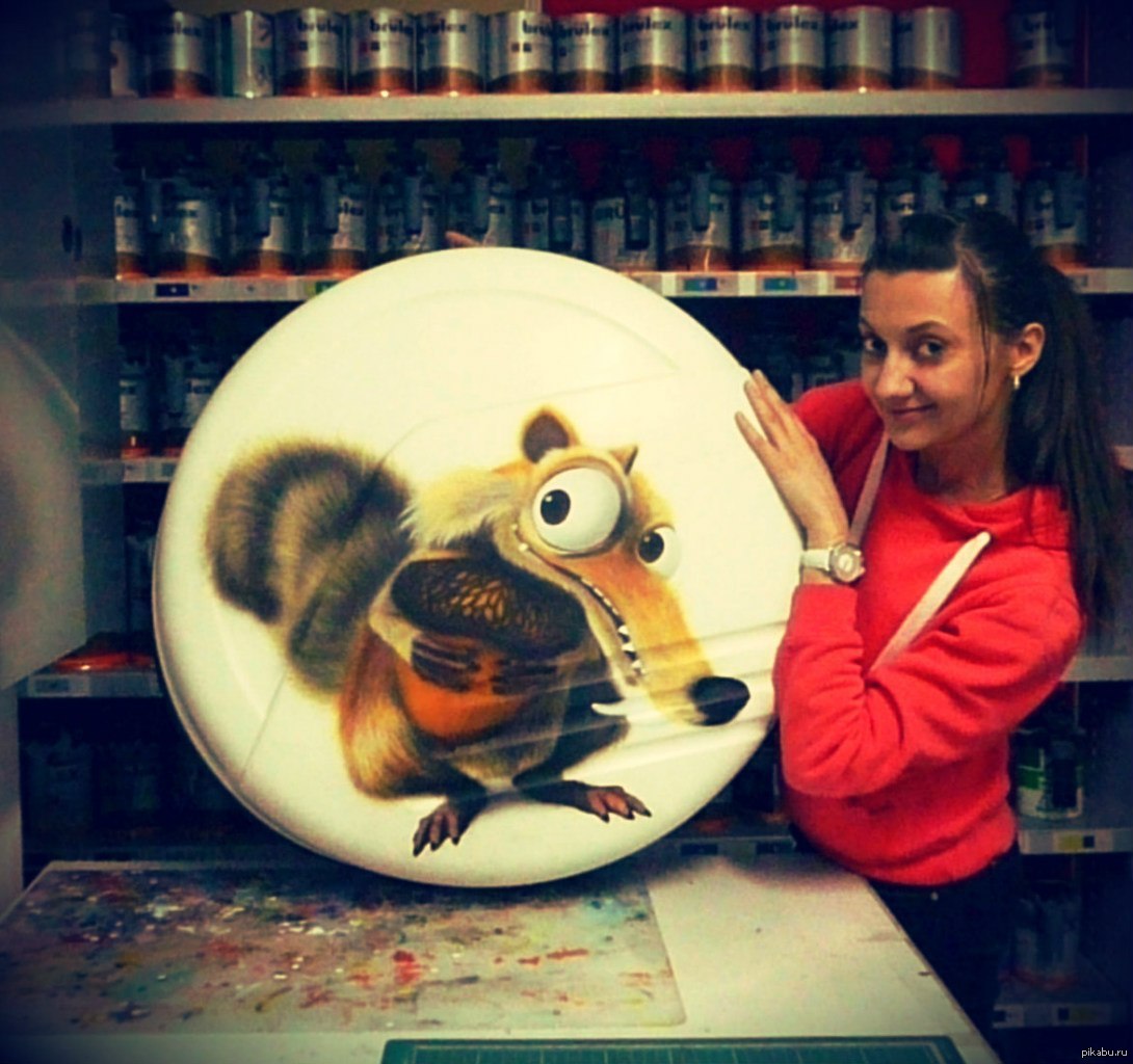 Airbrushing - Airbrushing, Alfiya, Squirrel