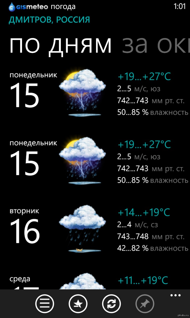 А на понедельник-то какой прогноз?) | Пикабу