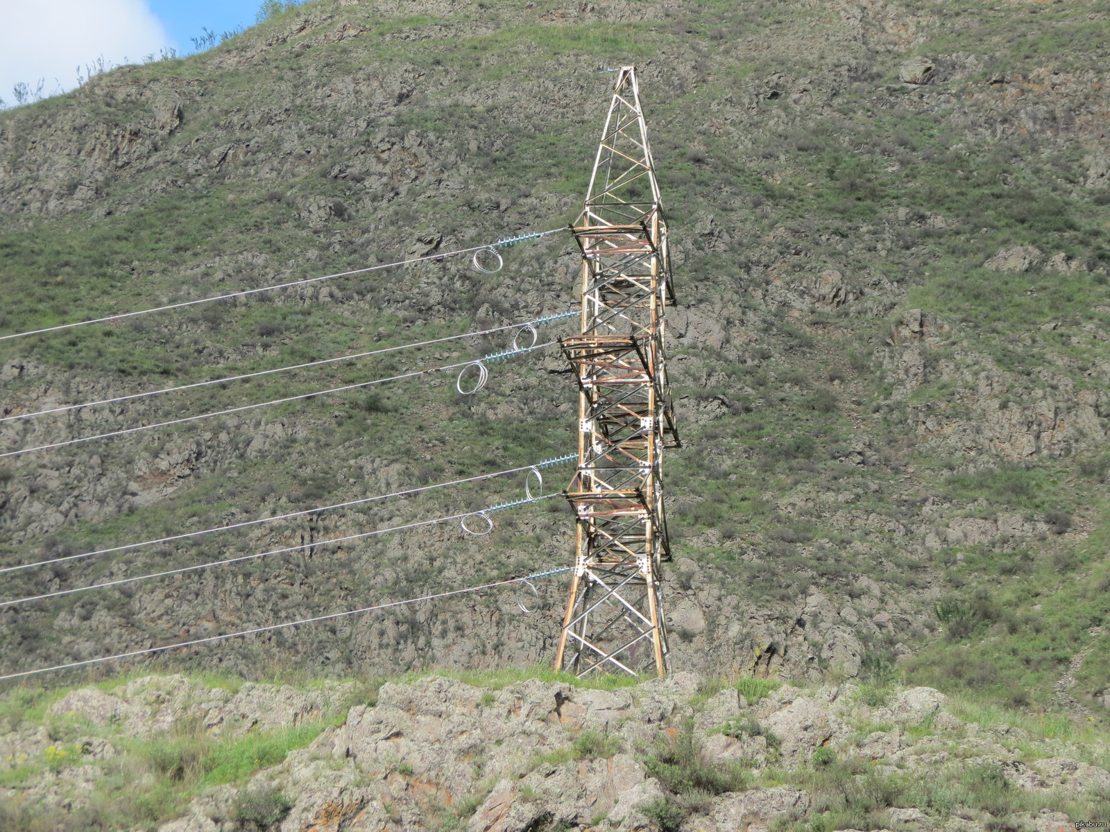 I found the place where it ends! - My, Power lines, End, The photo