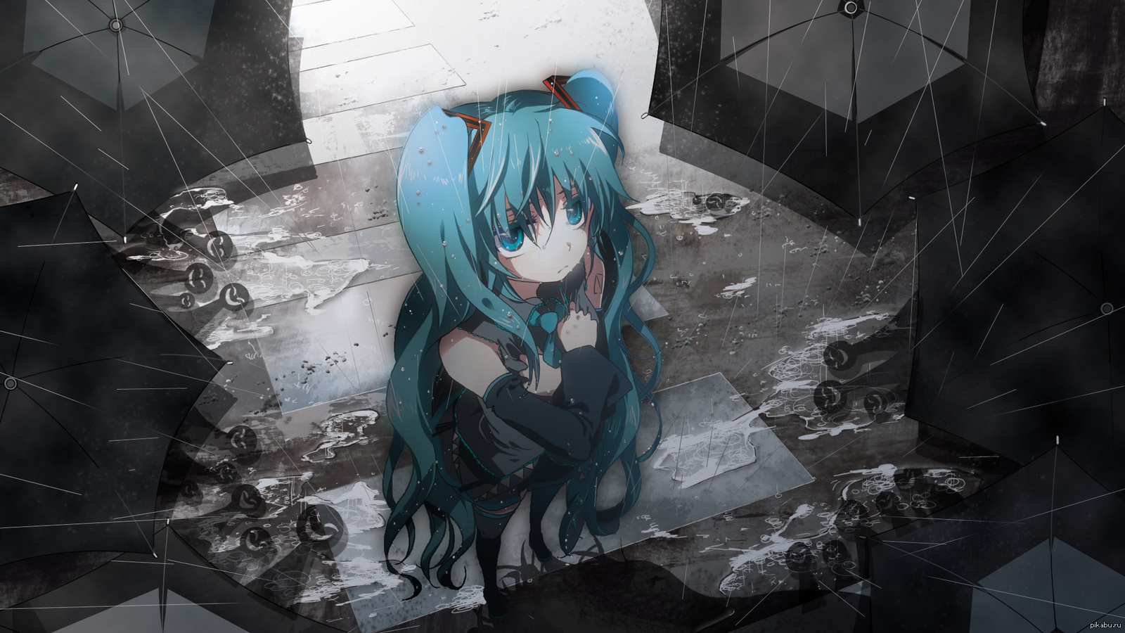 Okaasan hatsune miku speed up. Хацунэ Мику Окаасан. Хатсуне Мику грустная. Хатсуне Мику арт грустная.