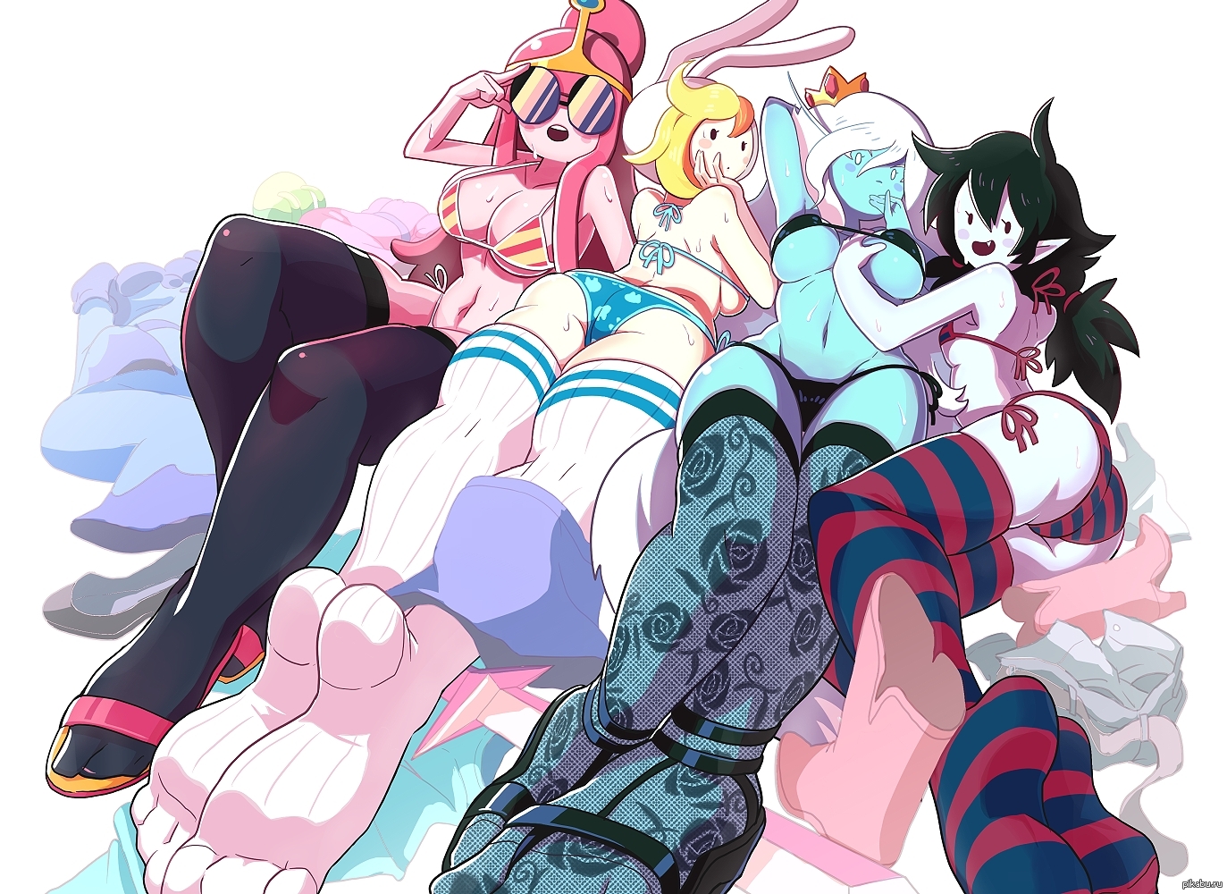 Adventure Time girls, Adventure Time, Marceline, Марселин, Ice Queen, Princ...