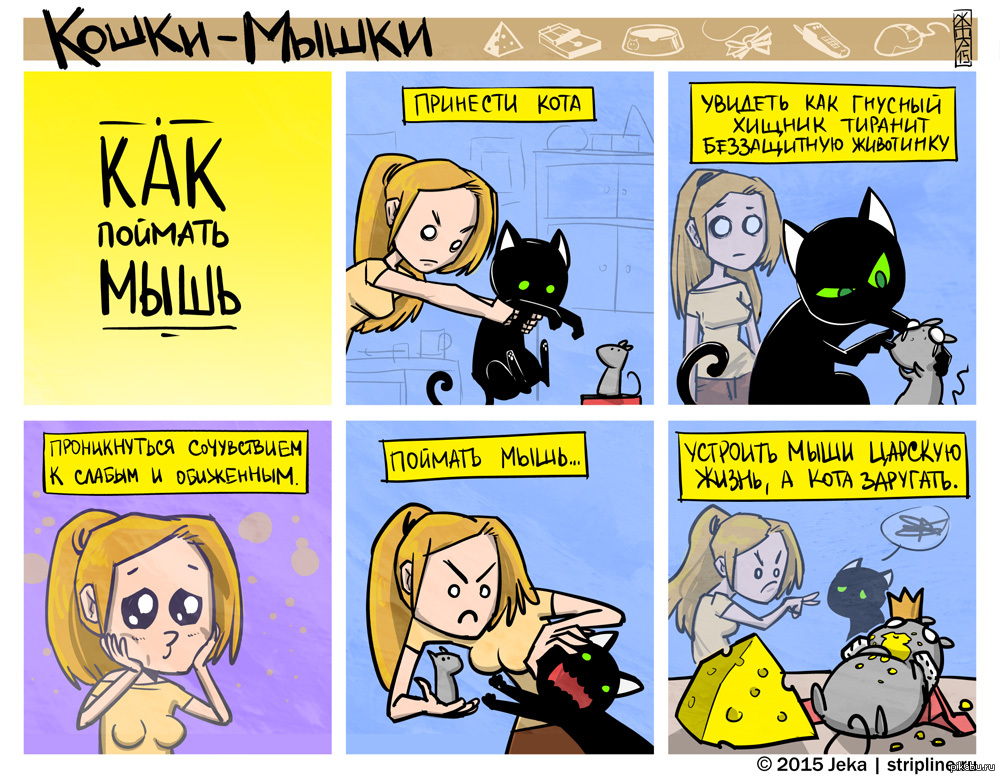 Как поймать мышь | Пикабу