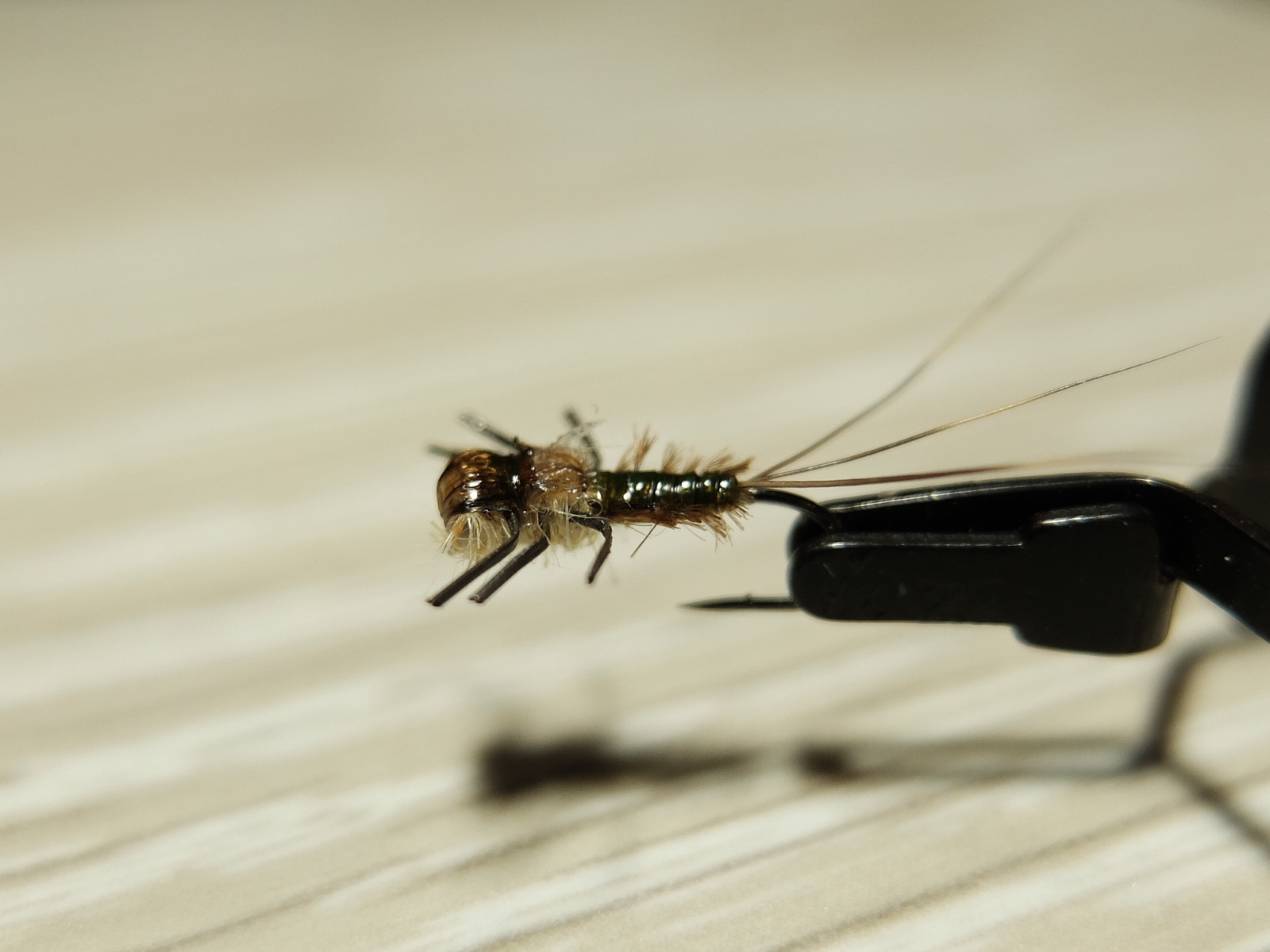 Heptagenidae nymph or hello to fly-fishers! - My, Fishing, fly fishing, Fly, Grayling, 