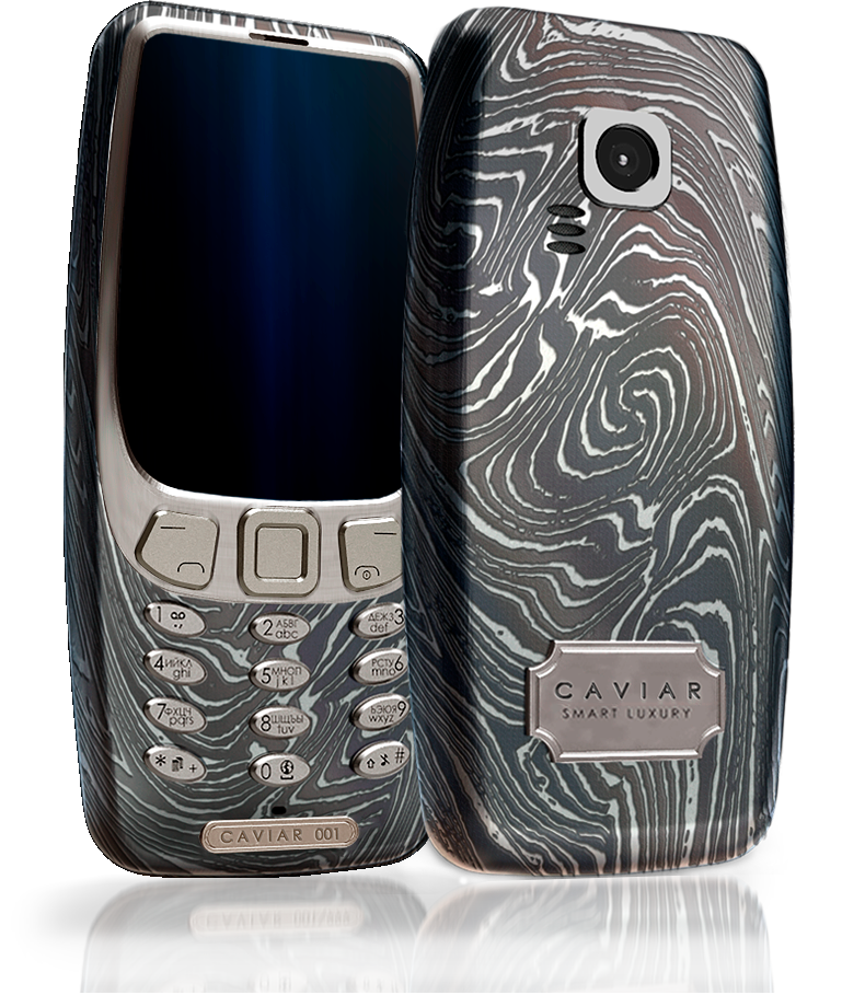 Nokia 3310 in a titanium case and the Russian coat of arms. - Nokia, Caviar, , Titanium, Nokia 3310, Longpost, Coat of arms