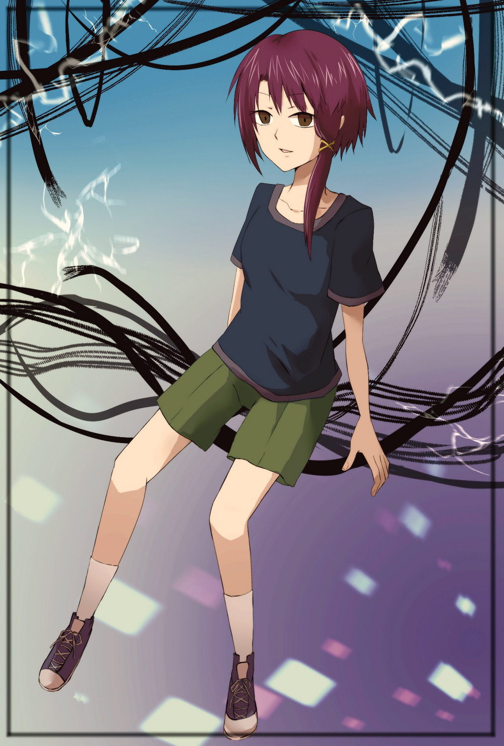 On Line - Anime, Anime art, Serial Experiments Lain, Lain Iwakura