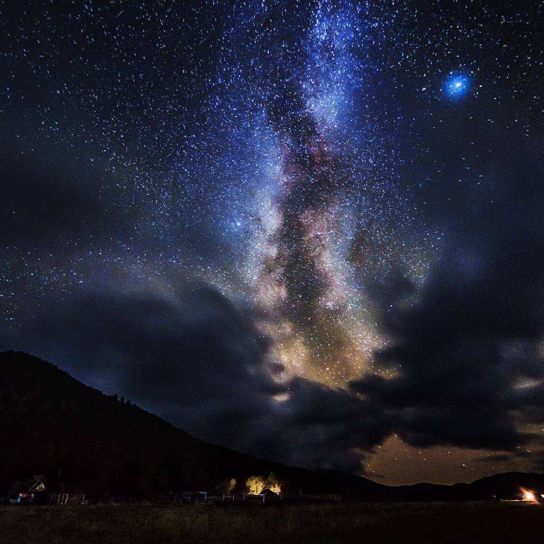 Starry nights of Altai... - Altai, Night, Sky, Stars, Longpost, Altai Republic, Stars