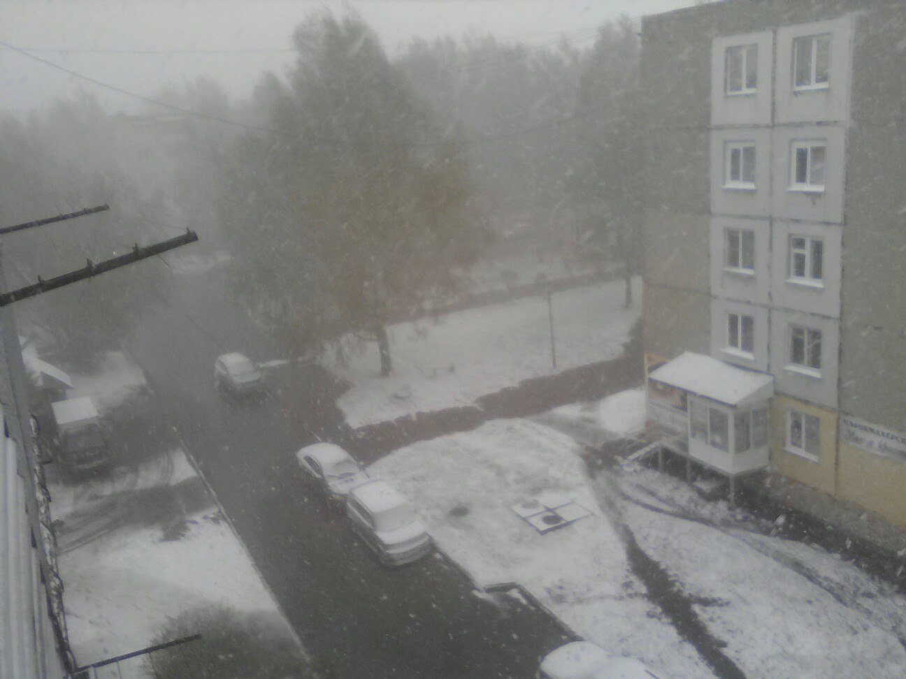 Kemerovo. May. The best time for snowfall. - My, Kemerovo, May, Bad weather, Snowfall, Yurga, Longpost