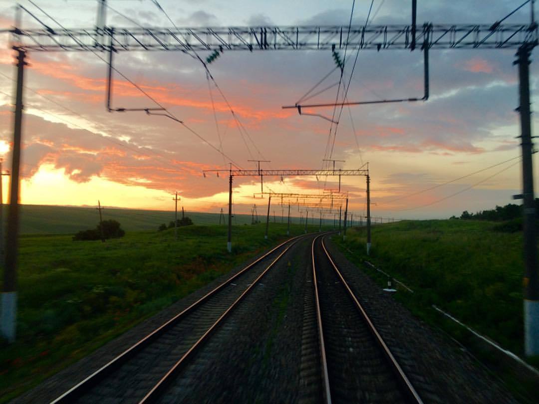 Through the eyes of locomotive crews - My, Russian Railways, Work, Sunset, Nature, The photo, Longpost