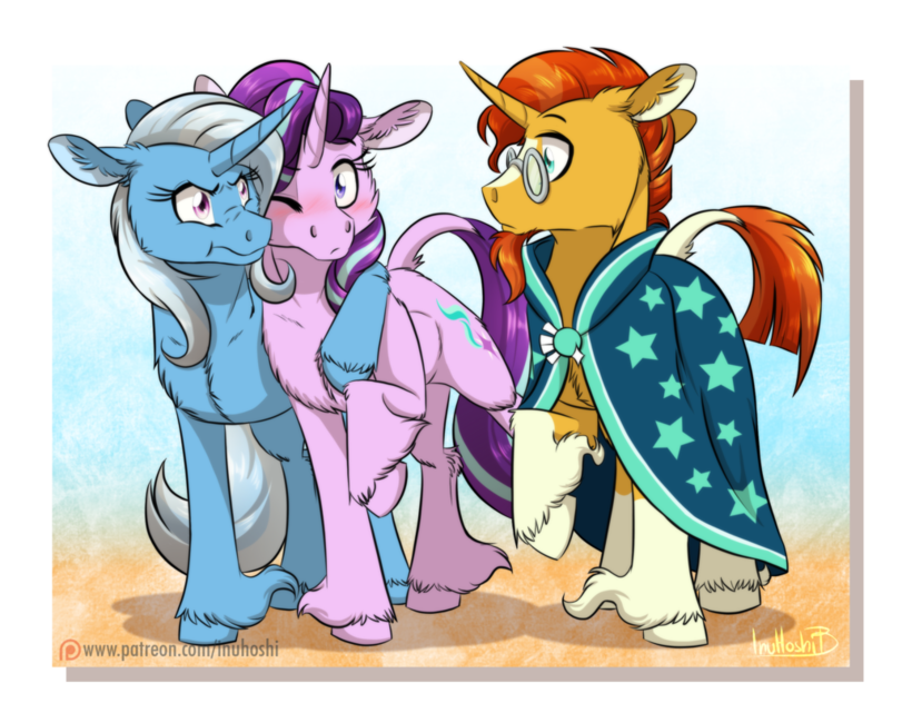 Найди себе свою. - My Little Pony, Starlight Glimmer, Trixie, Шиппинг, MLP Lesbian, Sunburst