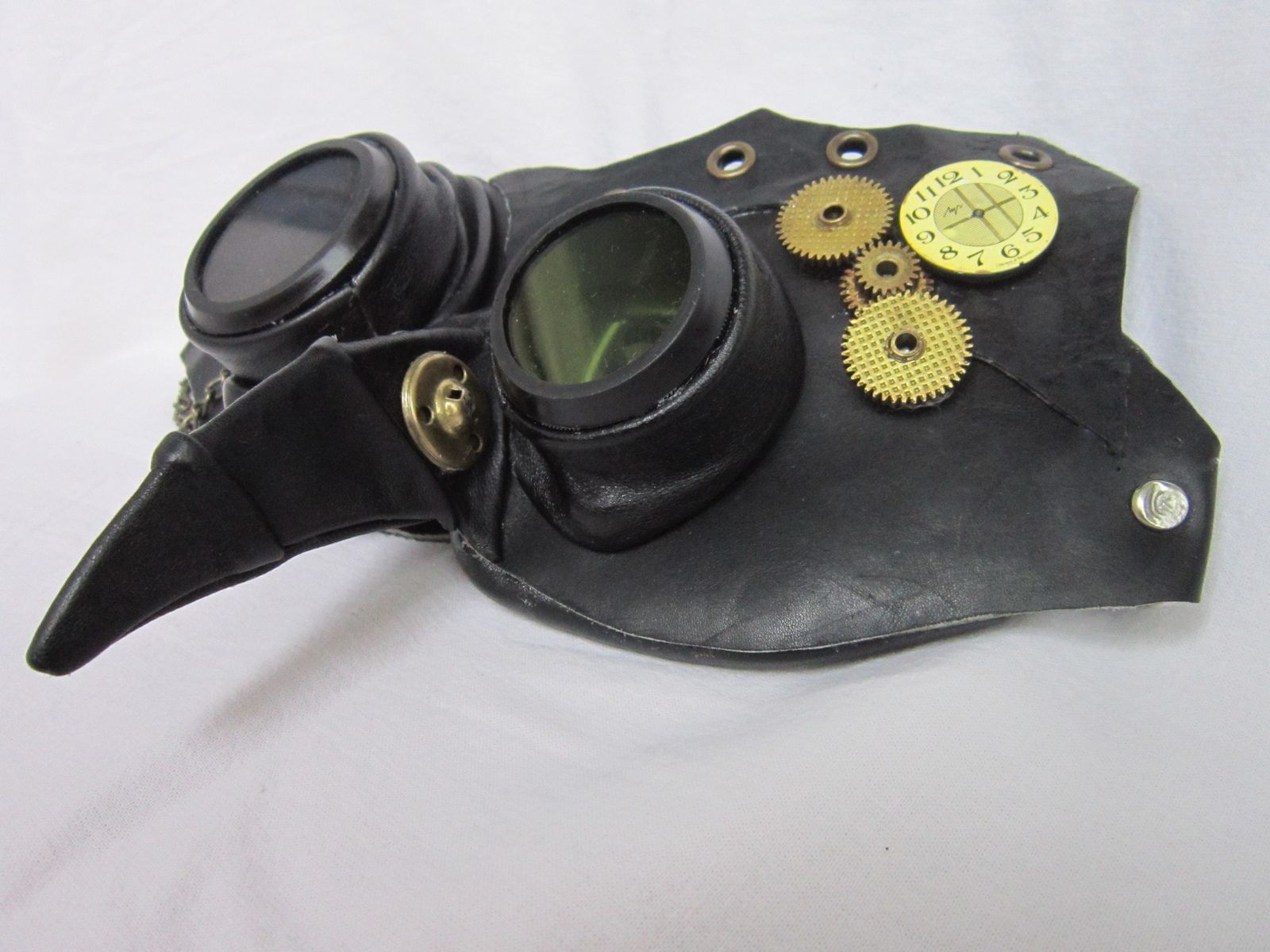 Steampunk goggles and respirator - My, Steampunk, Leather, Handmade, Crafts, Longpost