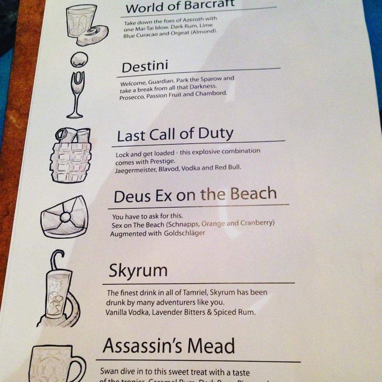 Just a bar in London - Menu, Bar