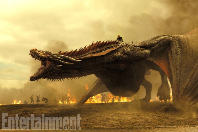 New frame from season 7 of Game of Thrones - Game of Thrones, Daenerys Targaryen, Drogon, 