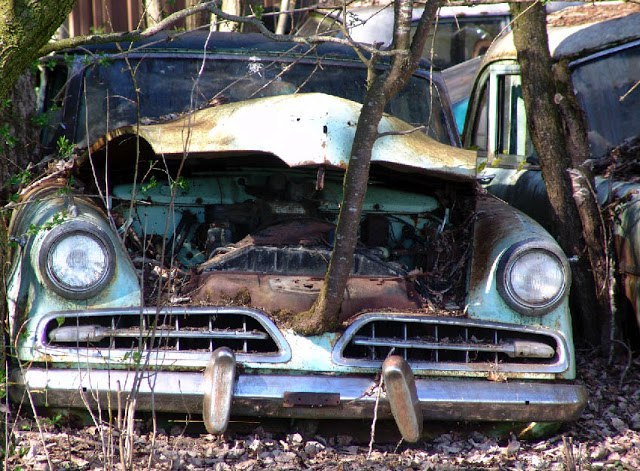 Свалка автомобилей в Кауфдорф (Швейцария, Берн). - Кладбище автомобилей, Швейцария, Берн, Длиннопост, Заброшенное, Мир без людей