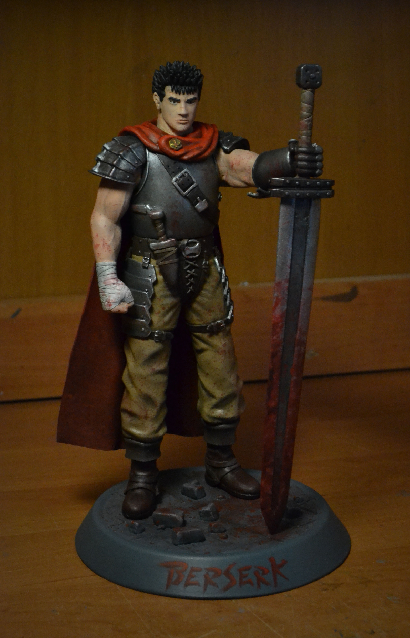 Guts Figurine (Berserk) - My, Polymer clay, Лепка, Berserk, Guts, Creation, Hobby, Longpost