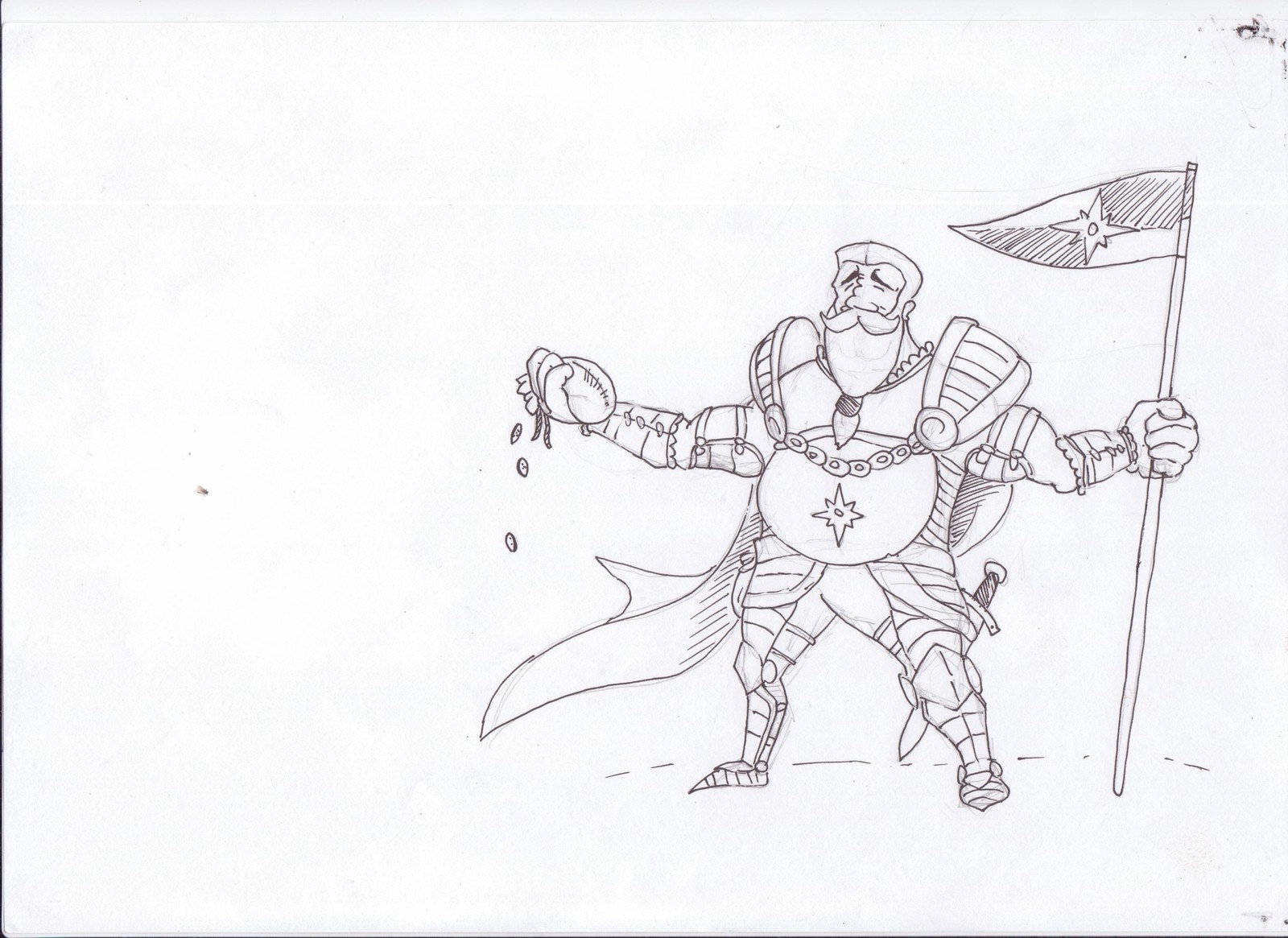 Sketch - My, Knight, Sketch, Knights