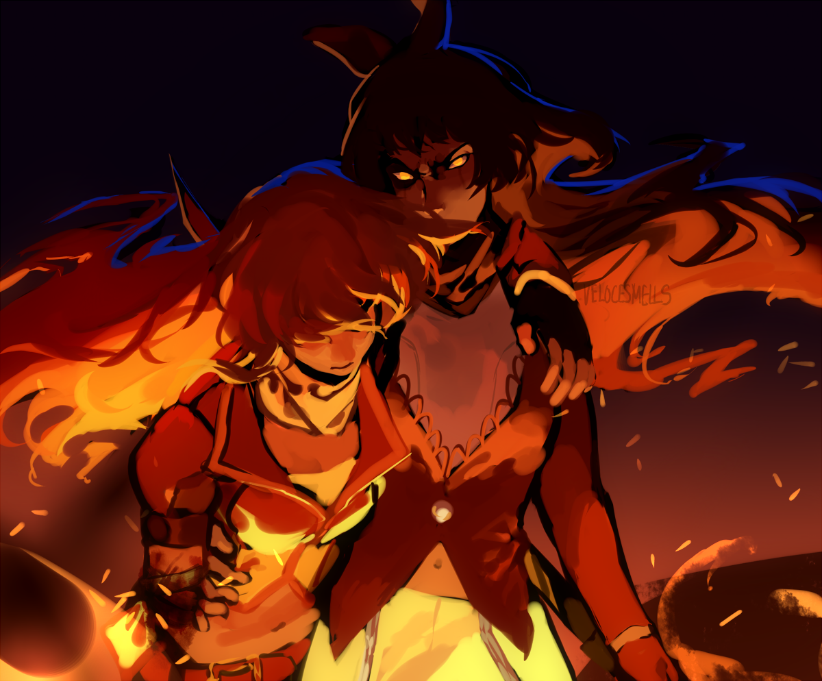 Anger and fury. - Blake belladonna, RWBY, Yang xiao long