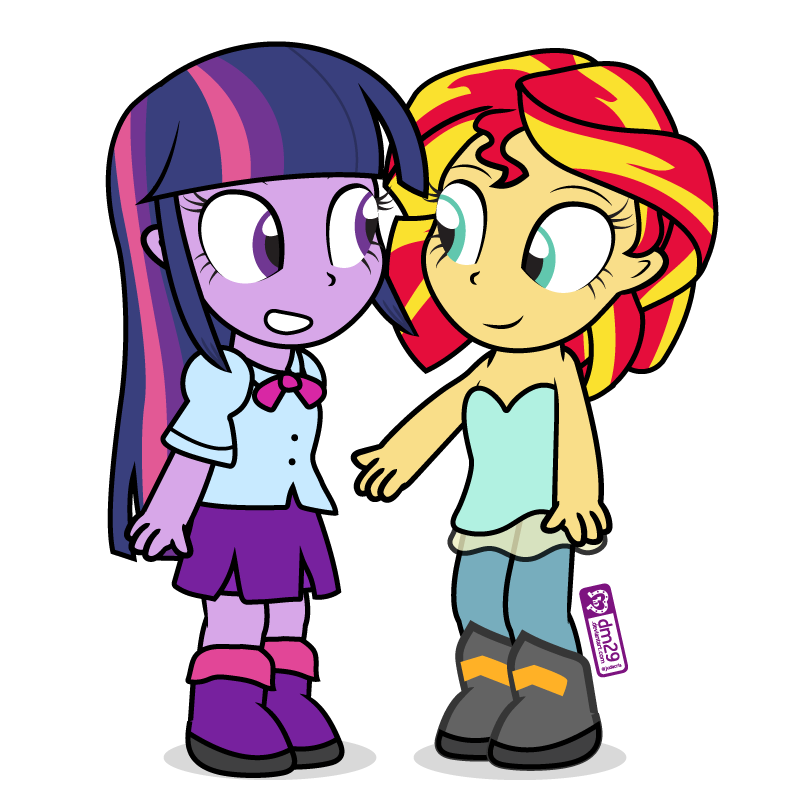 Nice to Meet You - My little pony, Equestria girls, Twilight sparkle, Sunset shimmer, Dm29