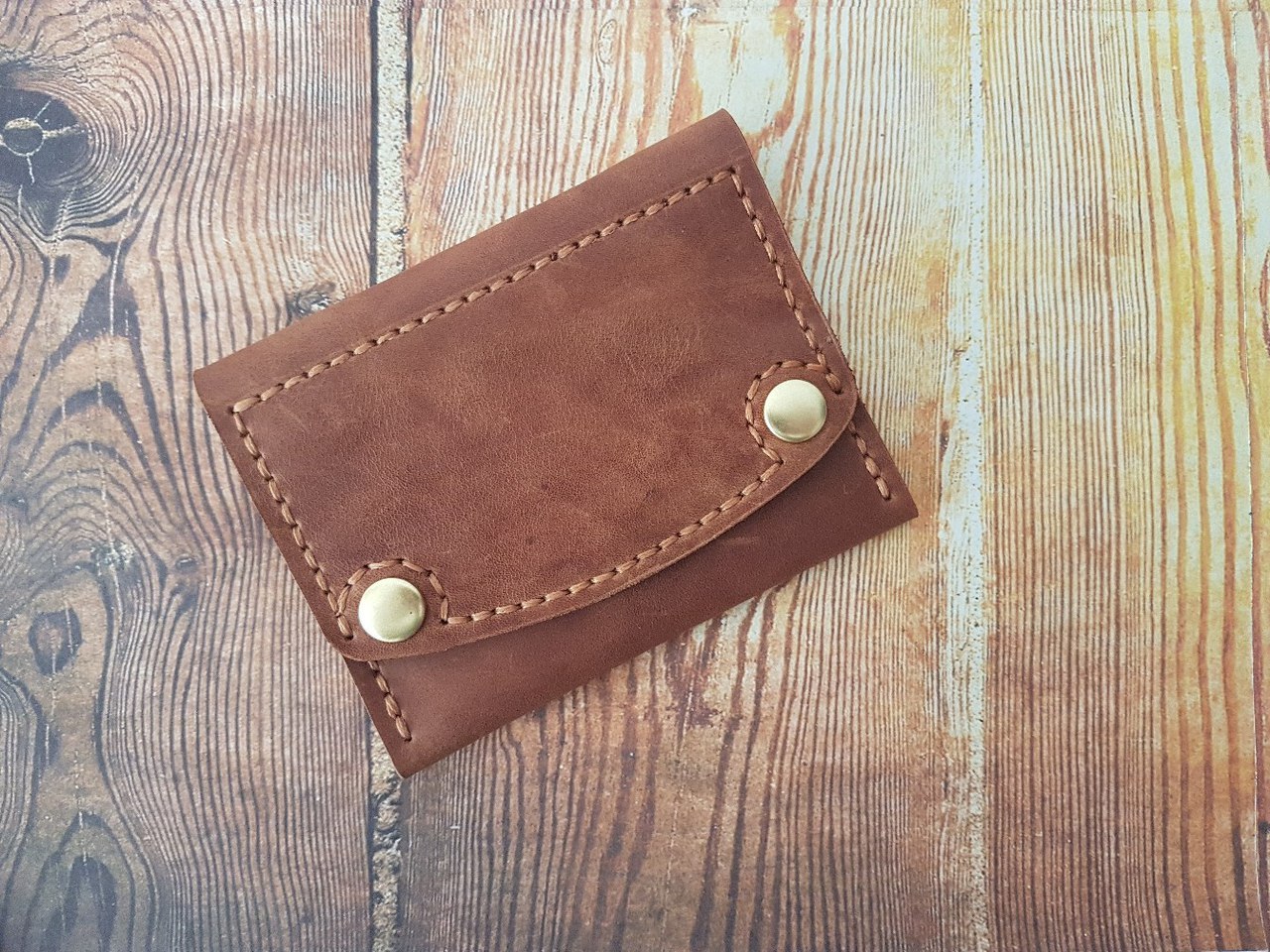 Women's purse under a handbag. - My, Leather, Leather, Handmade, Wallet, Longpost