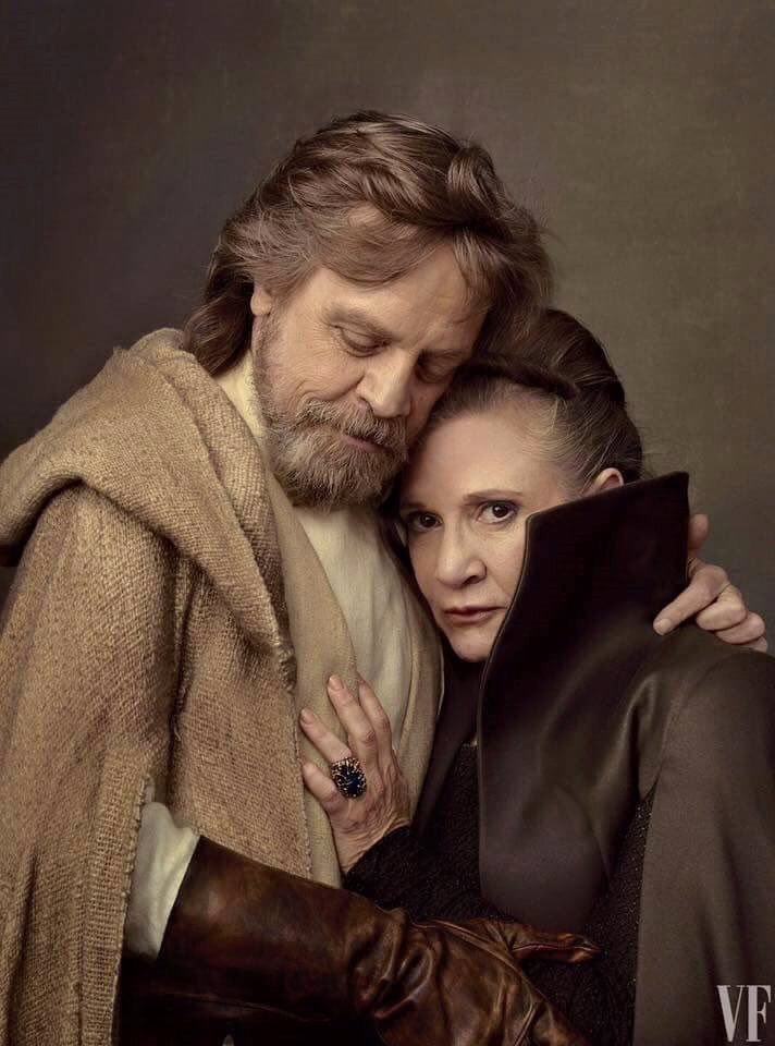 40 years later - Mark Hamill, Carrie Fisher, Star Wars, The photo