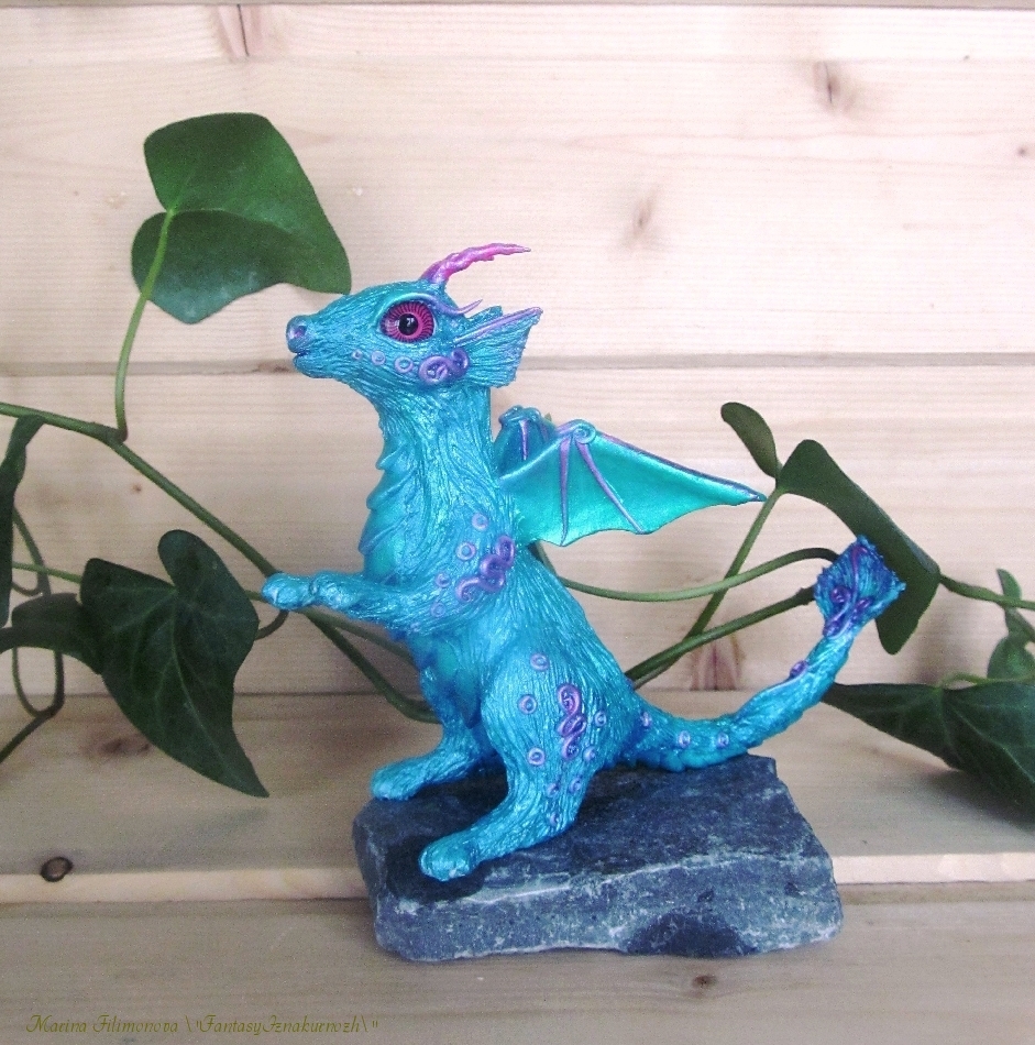 Do you want dragons? - My, The Dragon, Mother of dragons, Handmade, Needlework without process, , Needlework, Polymer clay, Longpost