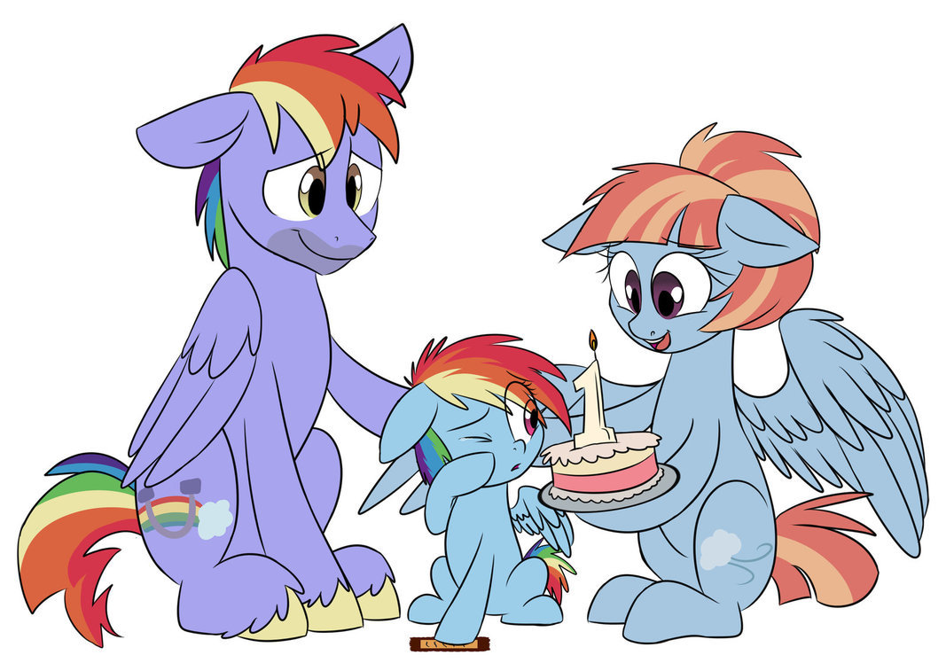 You're #1 to us - My little pony, PonyArt, Rainbow dash, Bow Hothoof, Windy Whistles, MLP Season 7, Spoiler, Doodle-Mark