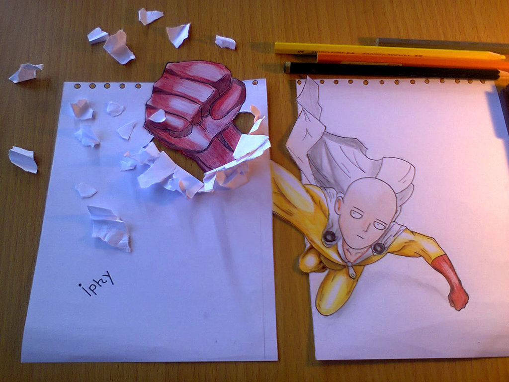 Onepunch-Man - Onepunchman, Drawing, Anime, 