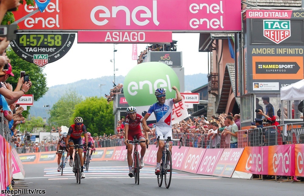 Giro 2017, final part Ilnur Zakarin 2nd at the stage - Giro di Italia, A bike, Cycling, Sport, Giro, Longpost