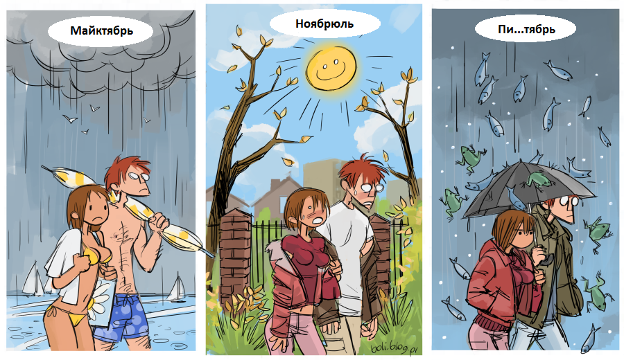 The calendar - Boli Blog, Comics, Month, Weather