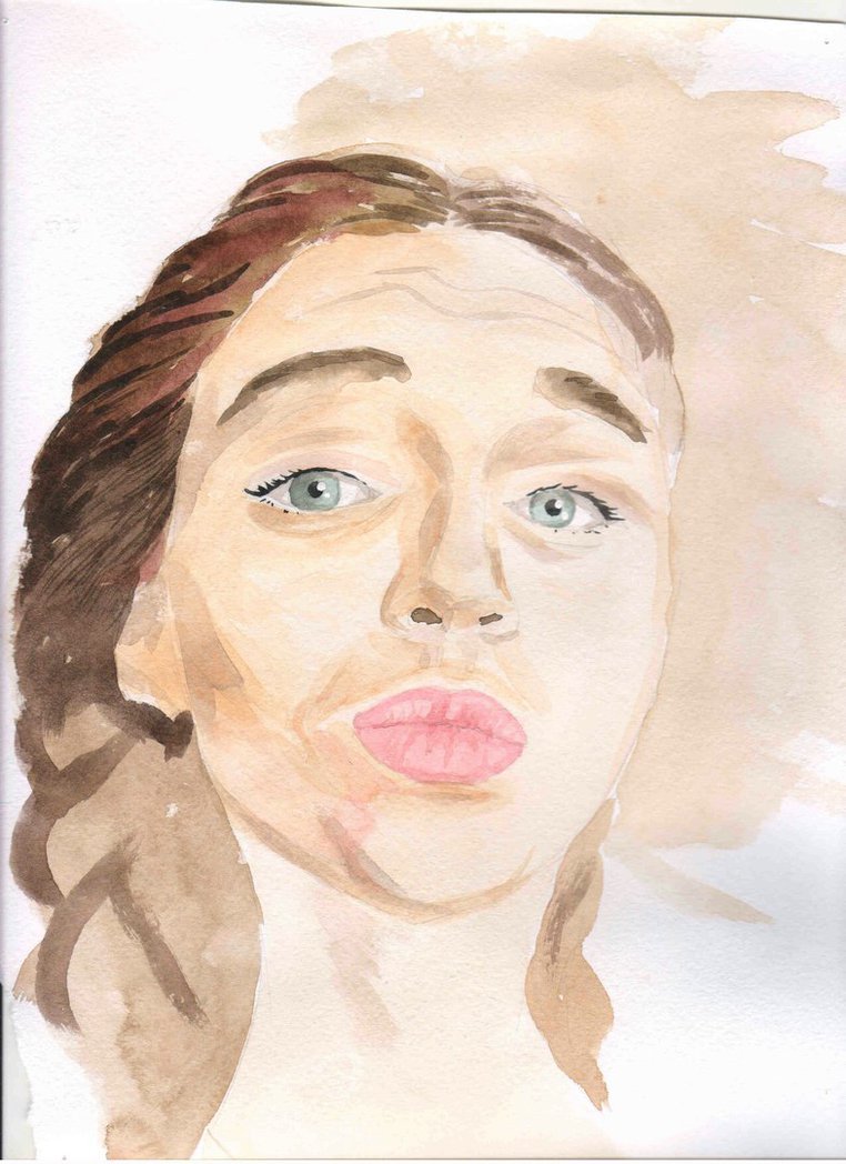 My portraits - My, Portrait, Watercolor, Creation, , Longpost