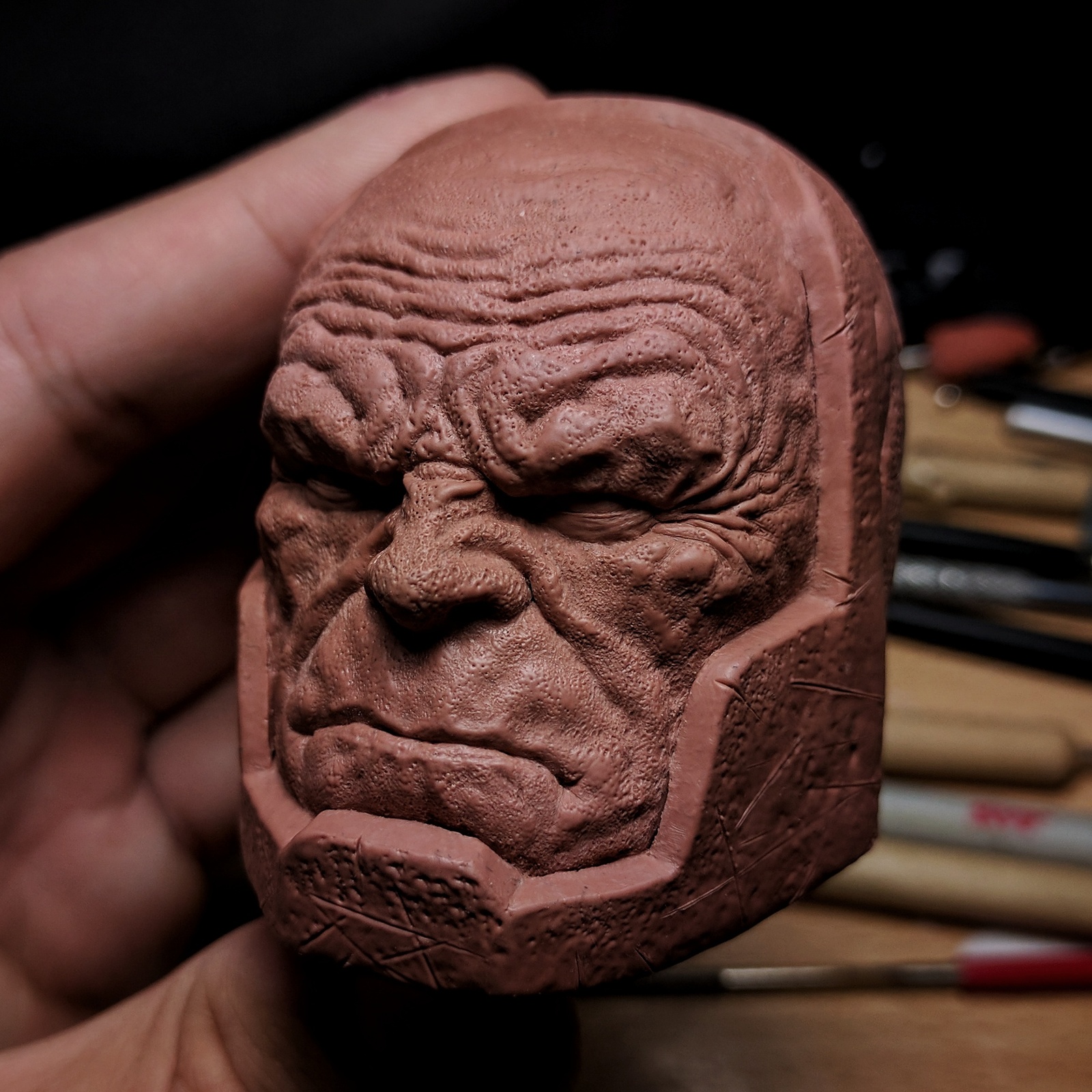 Plasticine darkseid - My, Darksiders, Comics, Dc comics, Creation, Plasticine, Sculpture, DarkSide, Longpost