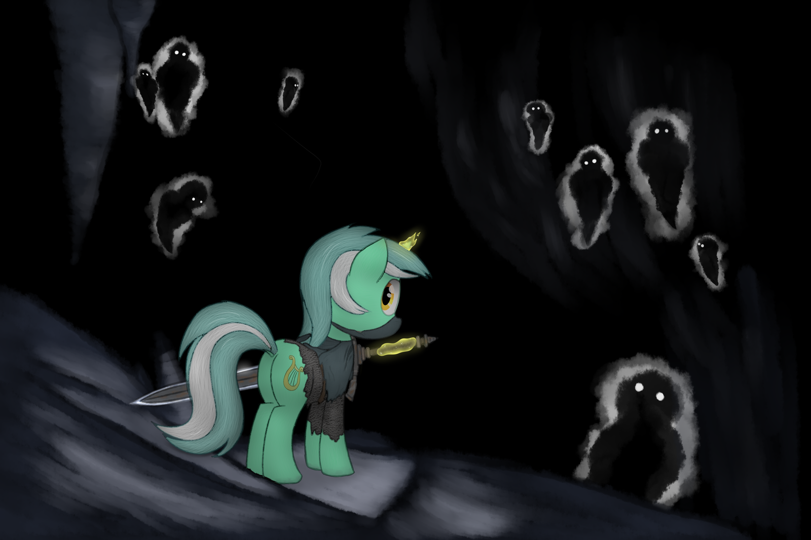 Dark Pones - My, Lyra heartstrings, My little pony, Dark souls, 