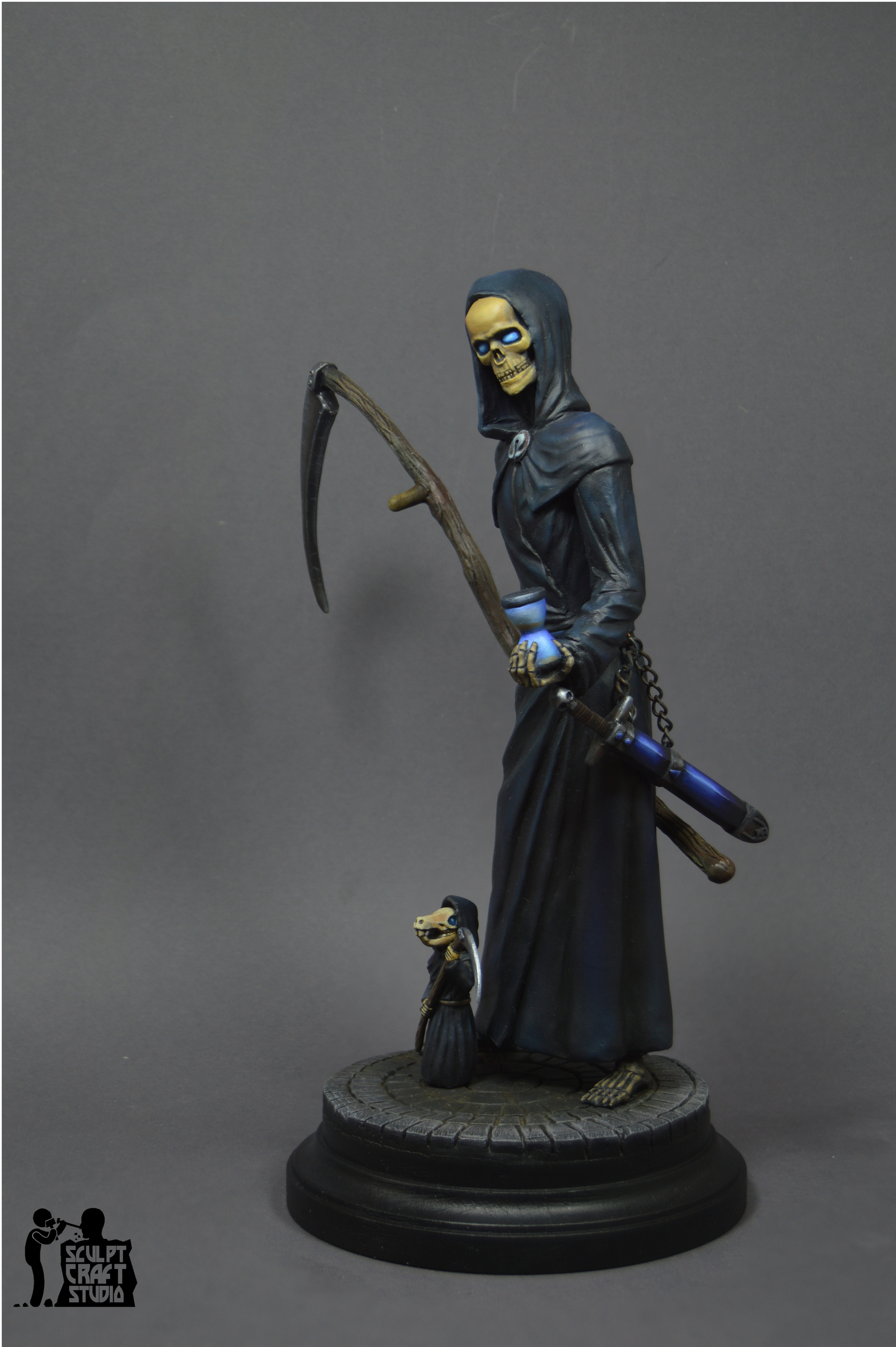 Figurine of Death (based on the work of Terry Pratchett). - My, Terry Pratchett, Flat world, Longpost, Polymer clay, Figurines, Hobby, With your own hands, Creation