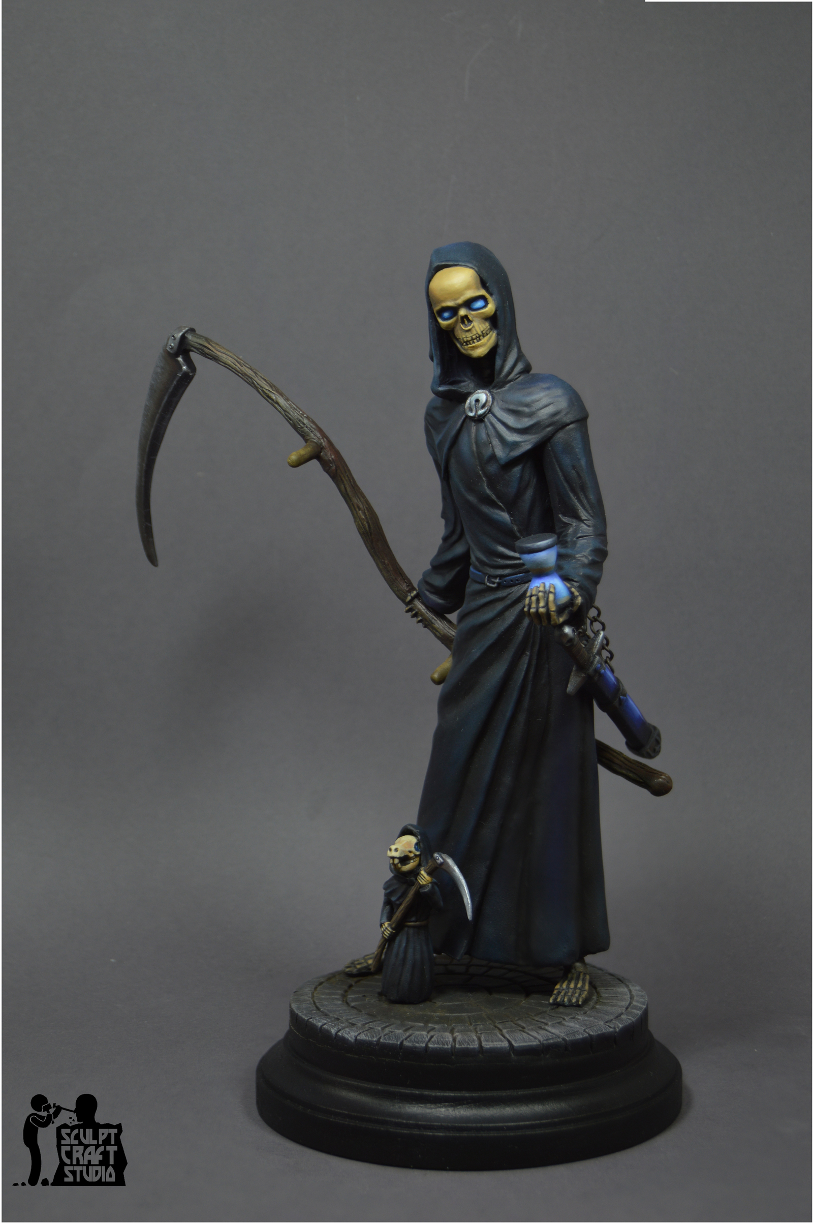 Figurine of Death (based on the work of Terry Pratchett). - My, Terry Pratchett, Flat world, Longpost, Polymer clay, Figurines, Hobby, With your own hands, Creation