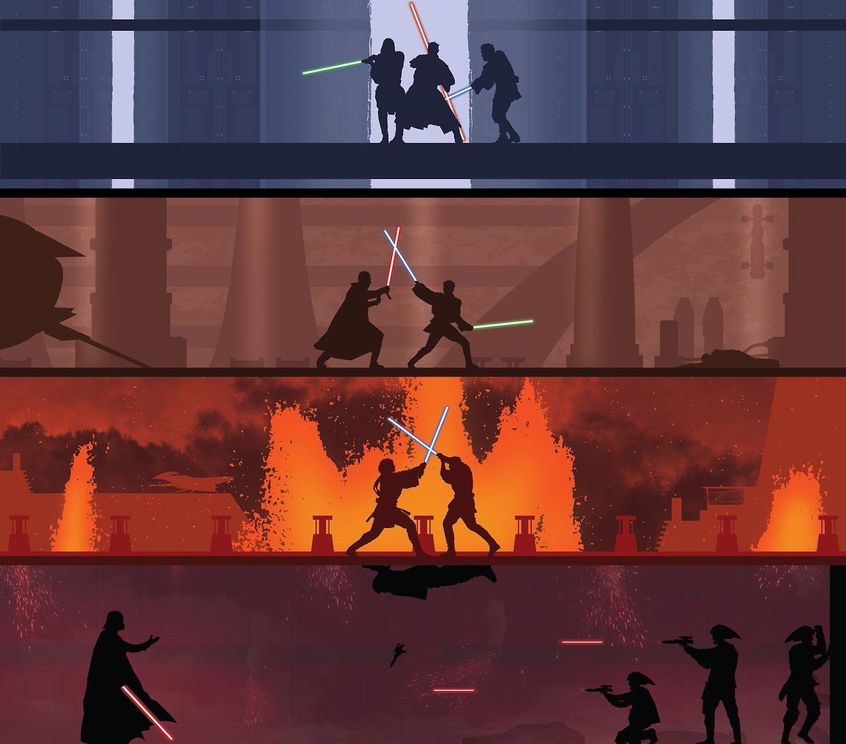 KinoArt: Duels in Star Wars - Duel, Kinoart, Art, Star Wars, Fan art, Exitus