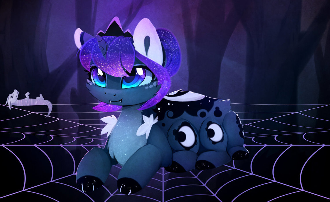 Nope Luna - My little pony, PonyArt, Princess luna, Zefiroth, Spiderpony, Magnaluna