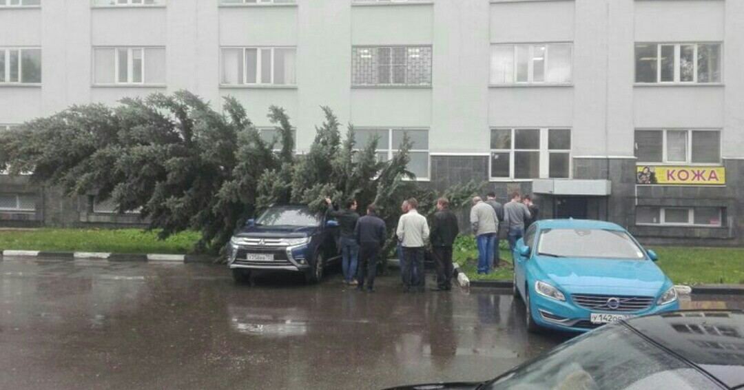 Today's hurricane in Mytishchi - The photo, Thunderstorm, Hurricane, Weather, Longpost