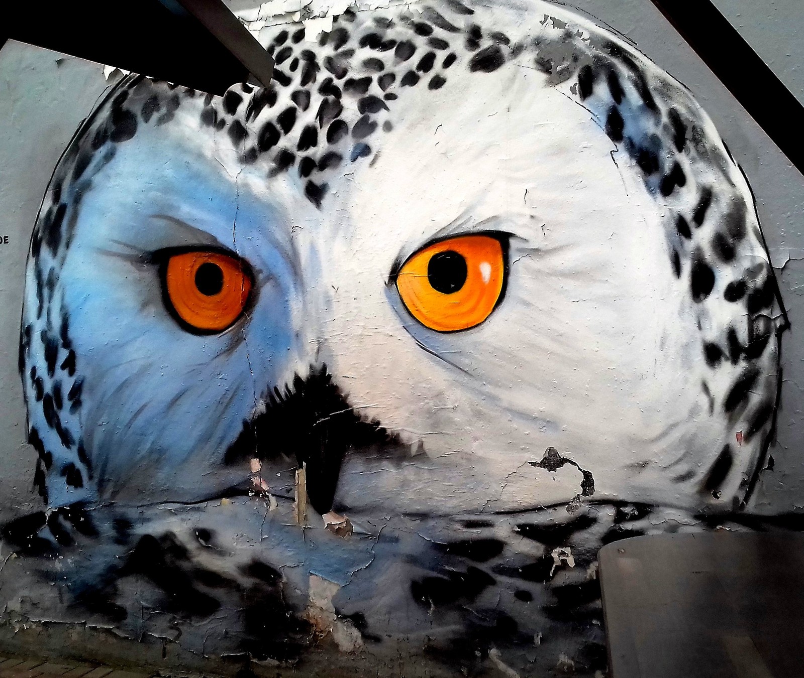 Graffiti (as well as street art) should decorate the walls, not disfigure them. #10 - My, Graffiti, Street art, Street painting, Polar owl, Moscow, Old Arbat