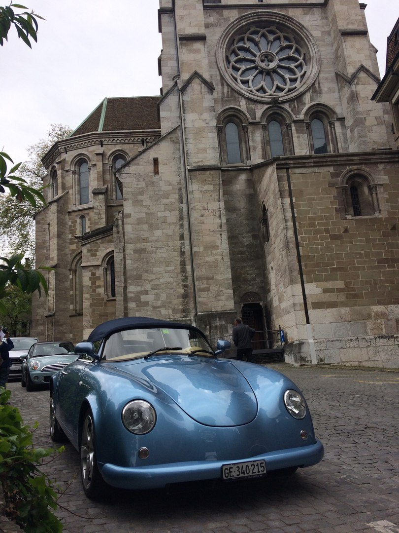 May in Switzerland - My, Switzerland, Retro car, Nature, beauty, Motorists, Europe, Longpost