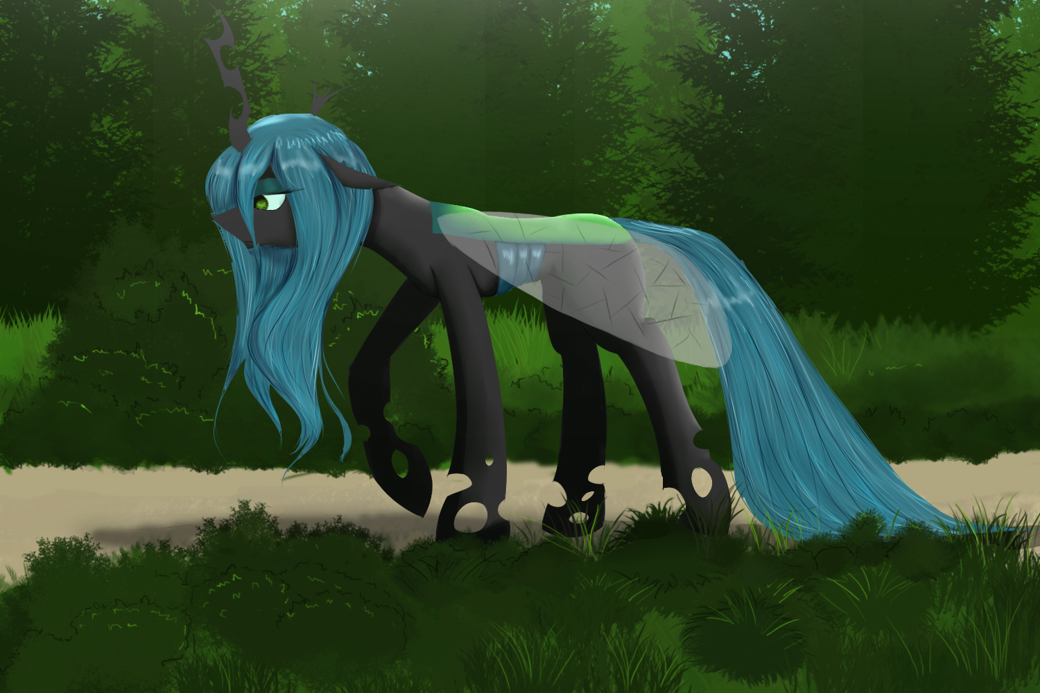 Homecoming - Моё, My Little Pony, Queen Chrysalis, Ruanshi