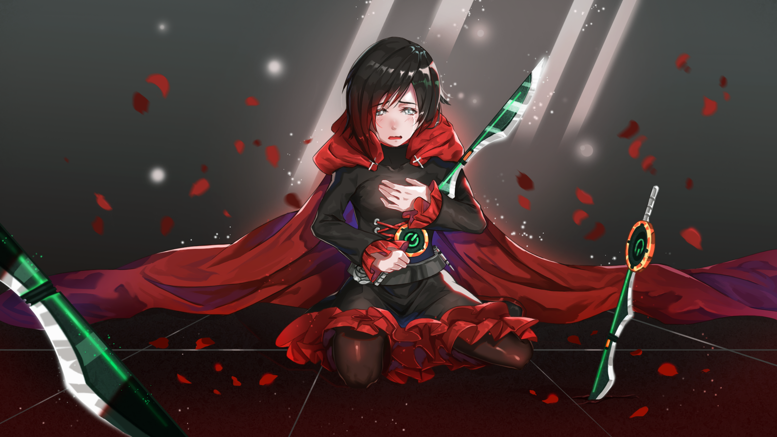 Awareness of loss. - RWBY, Ruby rose, Penny Polindina, Anime, Not anime