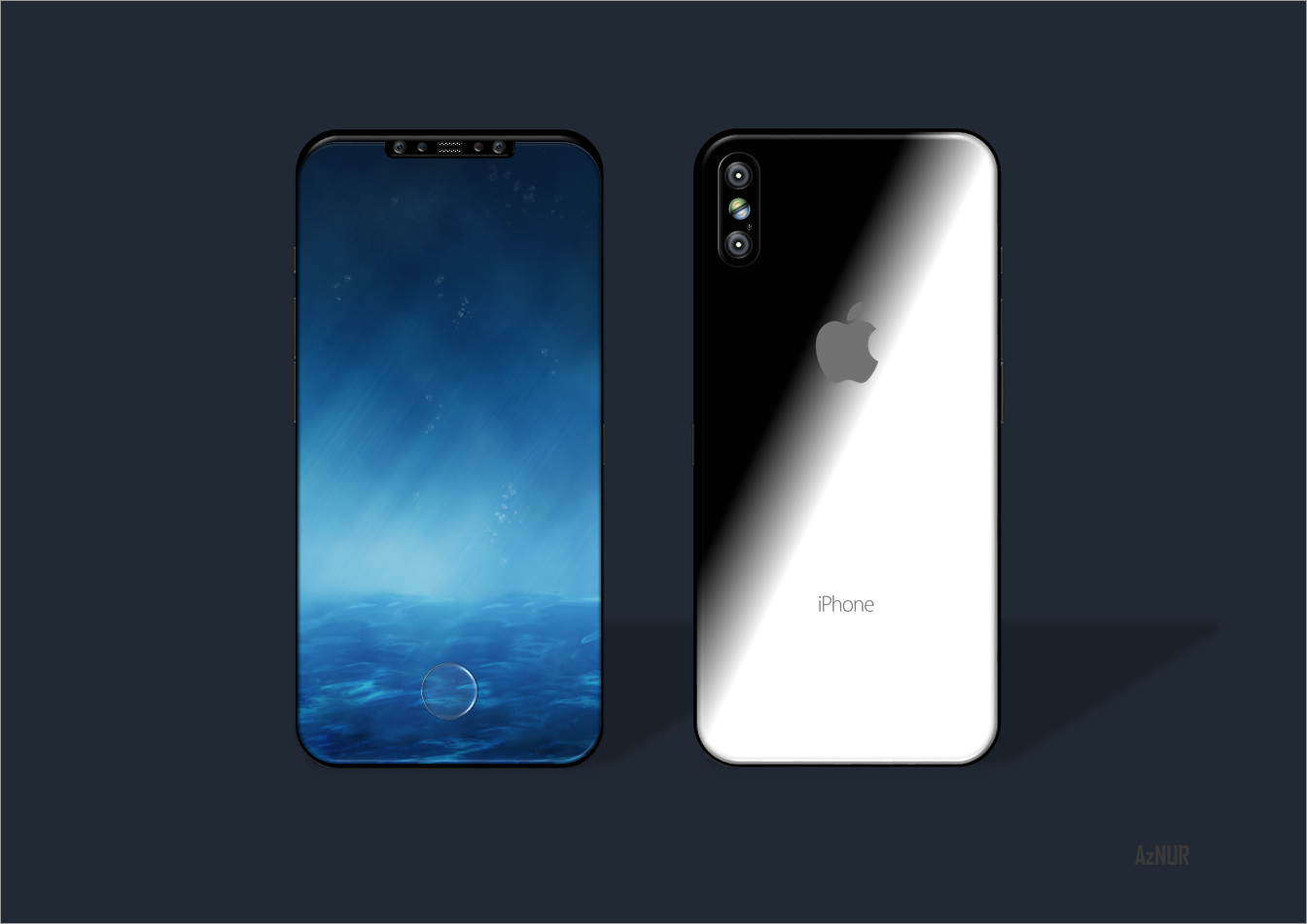 IPhone 8 concept based on leaks - My, iPhone 8, iPhone, Concept, Creation, My