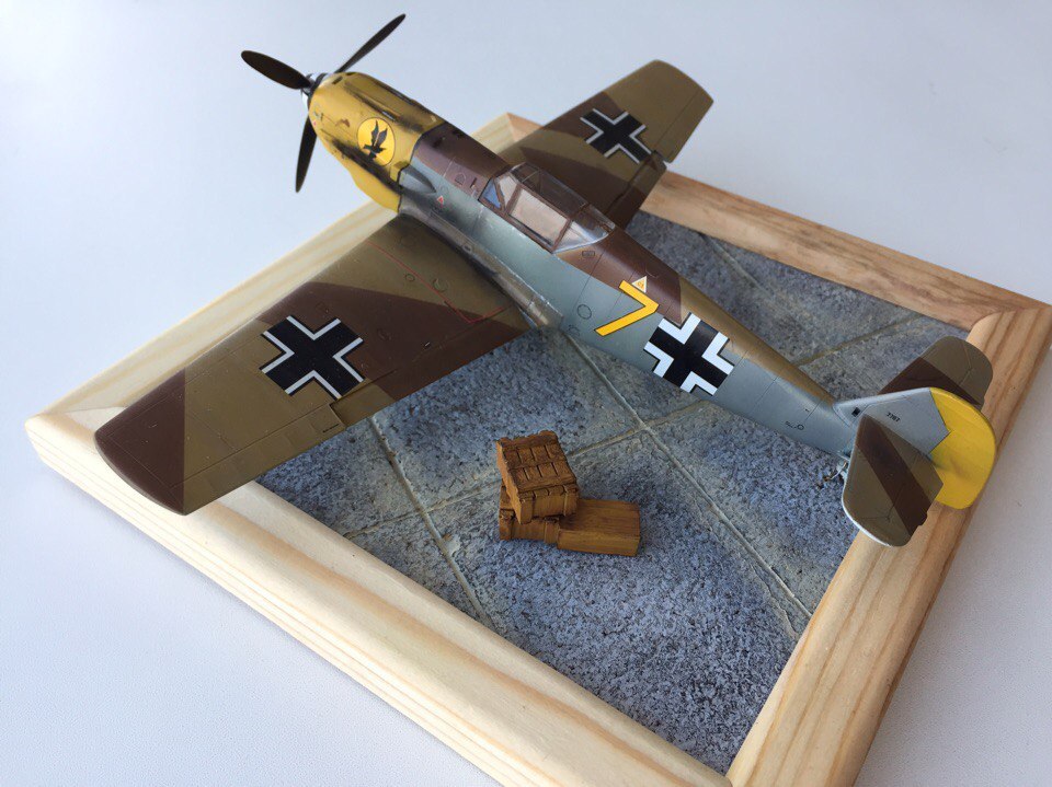 Messer Bf.109 1:48 - My, My, Modeling, With your own hands, Hobby, Longpost