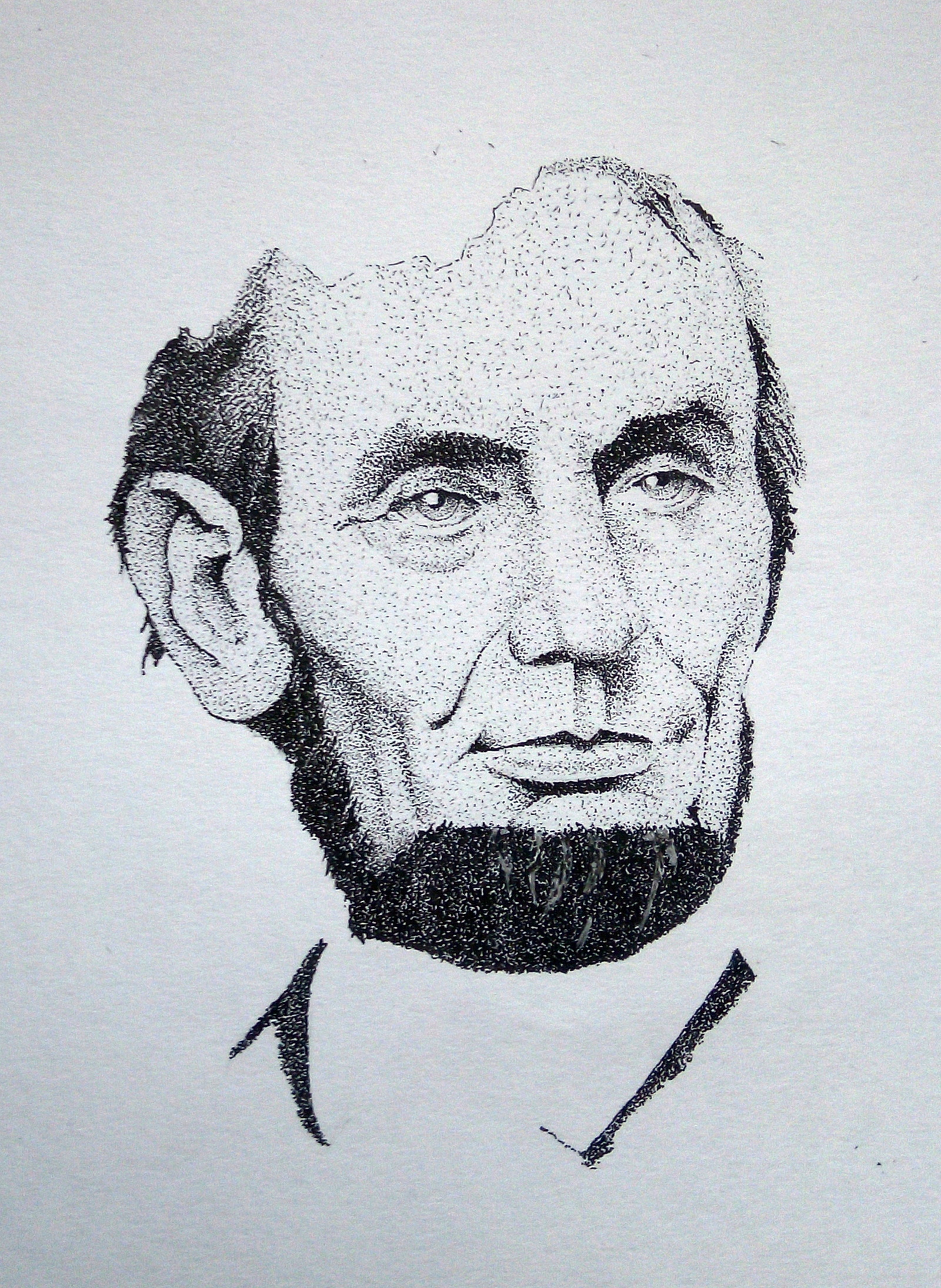 Dotwork Lincoln beta-version - My, Dotwork, Creation, Liner, My, Lincoln, Graphics