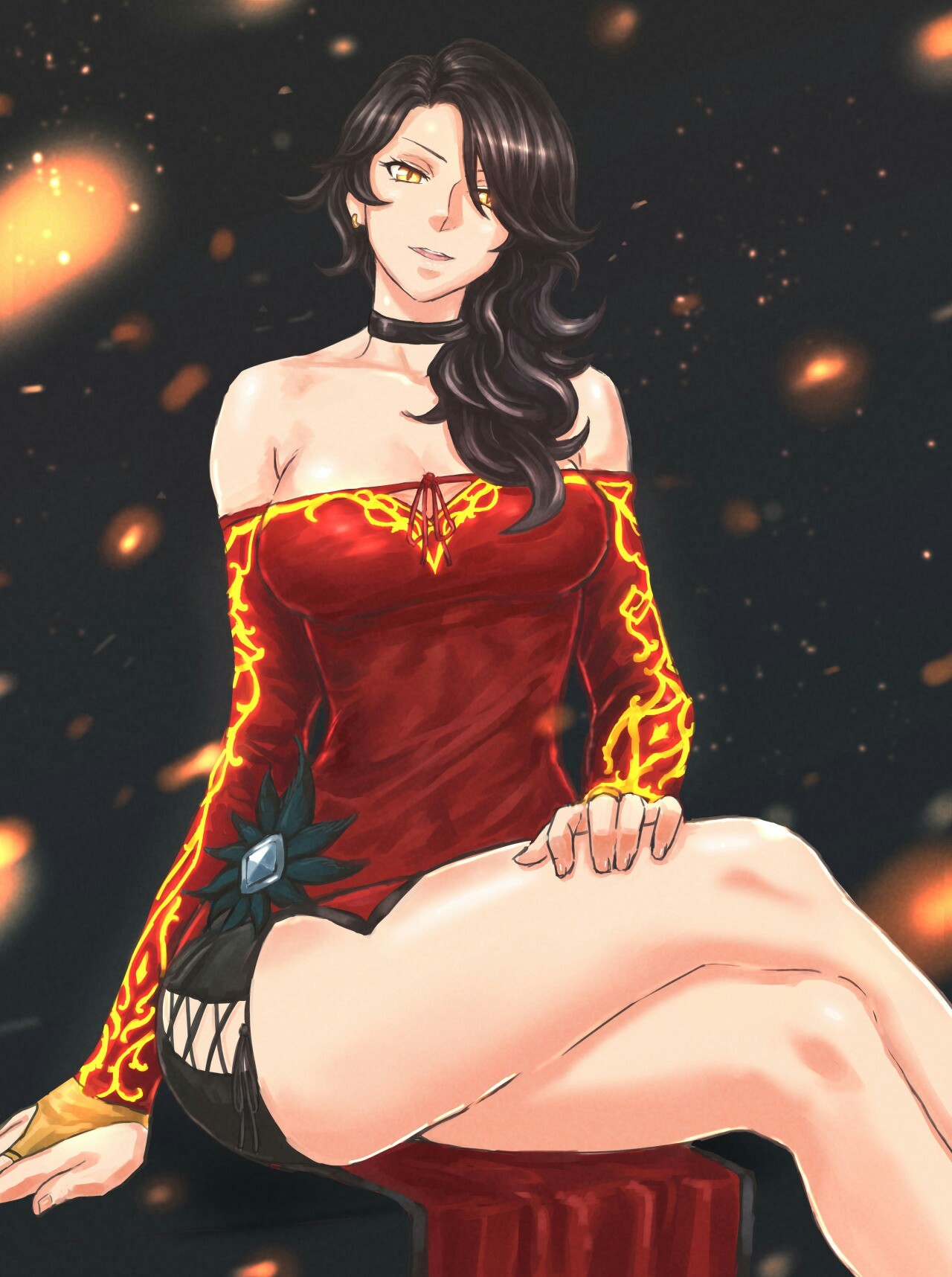 Зло тоже бывает привлекательным. - RWBY, Cinder Fall, Аниме, Не аниме